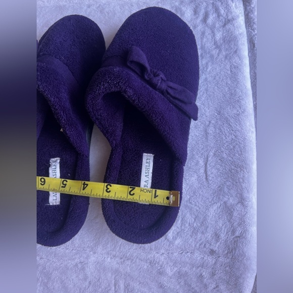 Laura Ashley Slippers outside or indoor Size L (8-9) fabric upper man made comfy - Picture 8 of 14